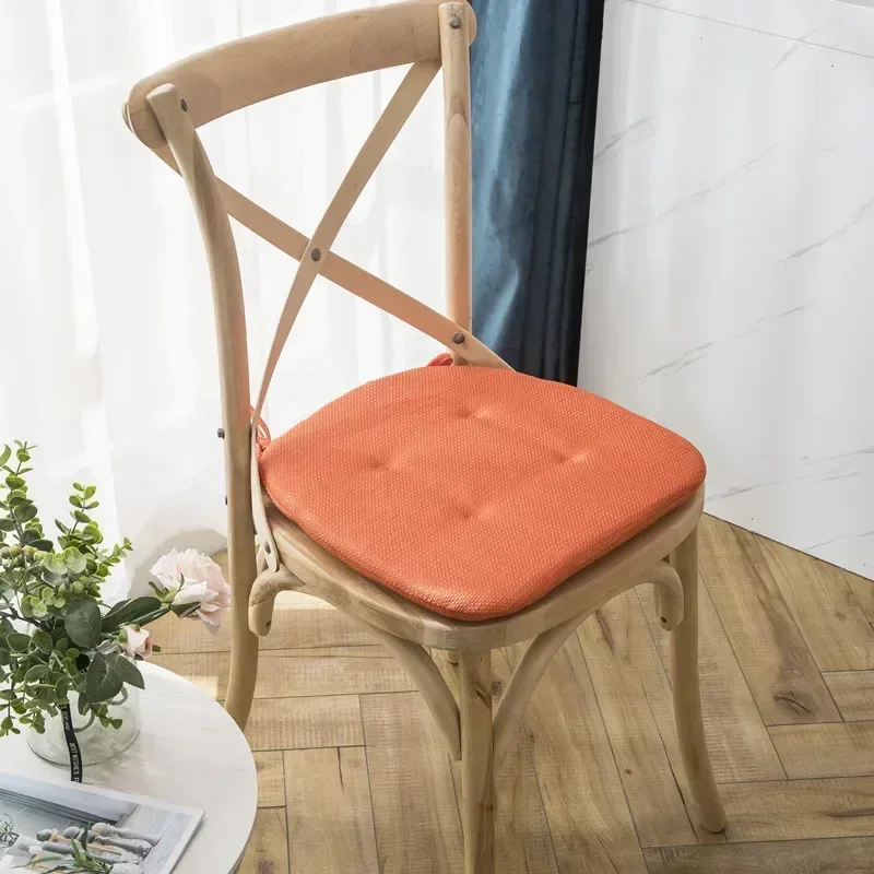 Chair Cushion with Straps Multi Color Dining Room Chair Cushions for Dining Chairs Sponge Seat Cushion Outdoor Garden Cushions 3