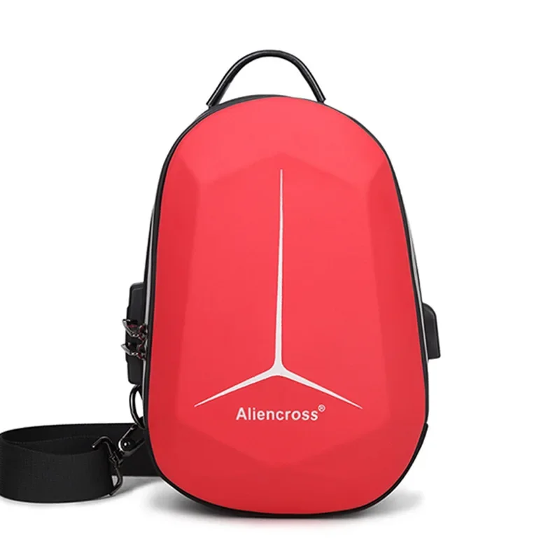 Waterproof Chest Bag Designer Anti-theft Lock Crossbody Bag USB Charging Travel Shoulder High Quality Messenger Bags Male