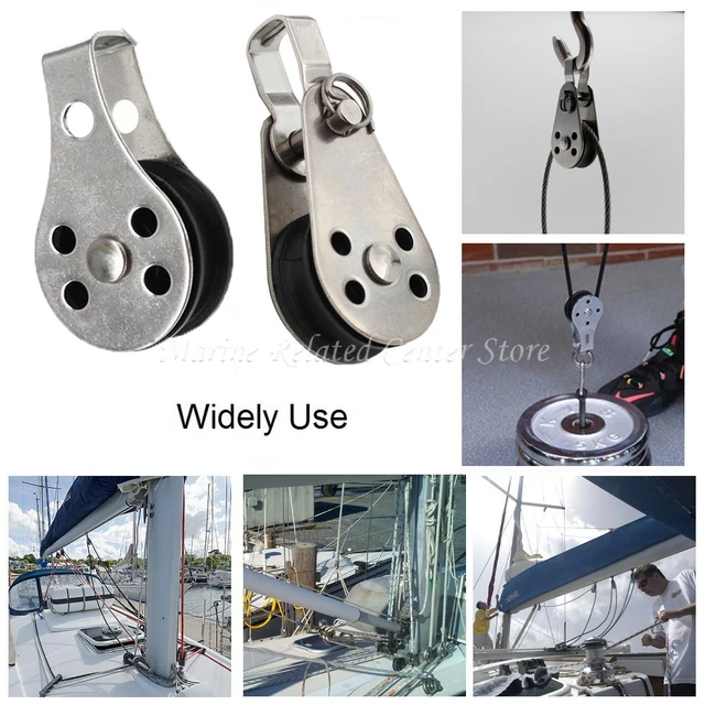 25mm Stainless Steel Pulley Single Wheel Load Bearing Swivel