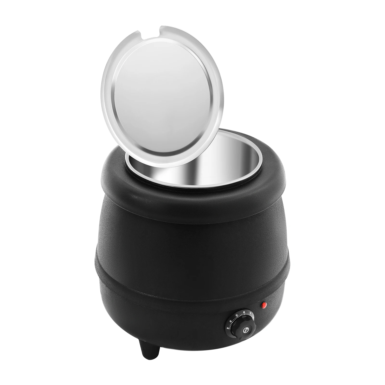 Olla Eléctrica para Sopa de Acero Inoxidable de 10L, 400W, con Aislamiento Térmico, Revestimiento Apto para Lavavajillas y Temperatura de 30-85°C ° Control C 13.78×14.17 pulgadas