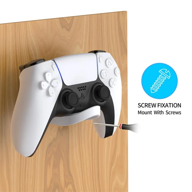 PS5 Game Controller & Headphone Hanger Console Mount for
