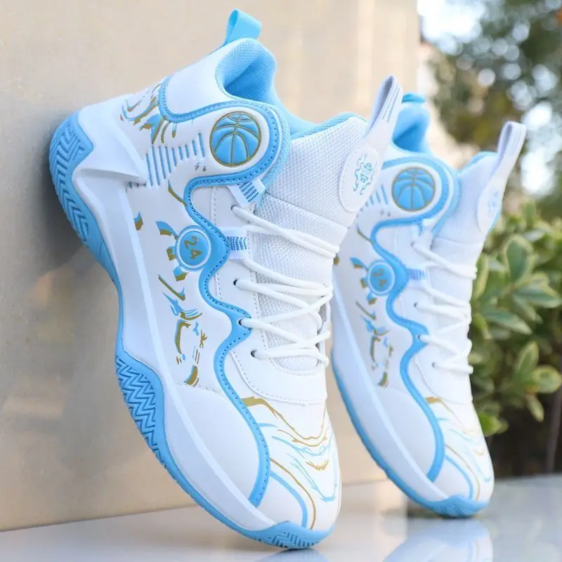 Basketball Shoes Men High Top Breathable Sneakers Outdoor Non-Slip Athletic Fashion Tennis Sport Shoes