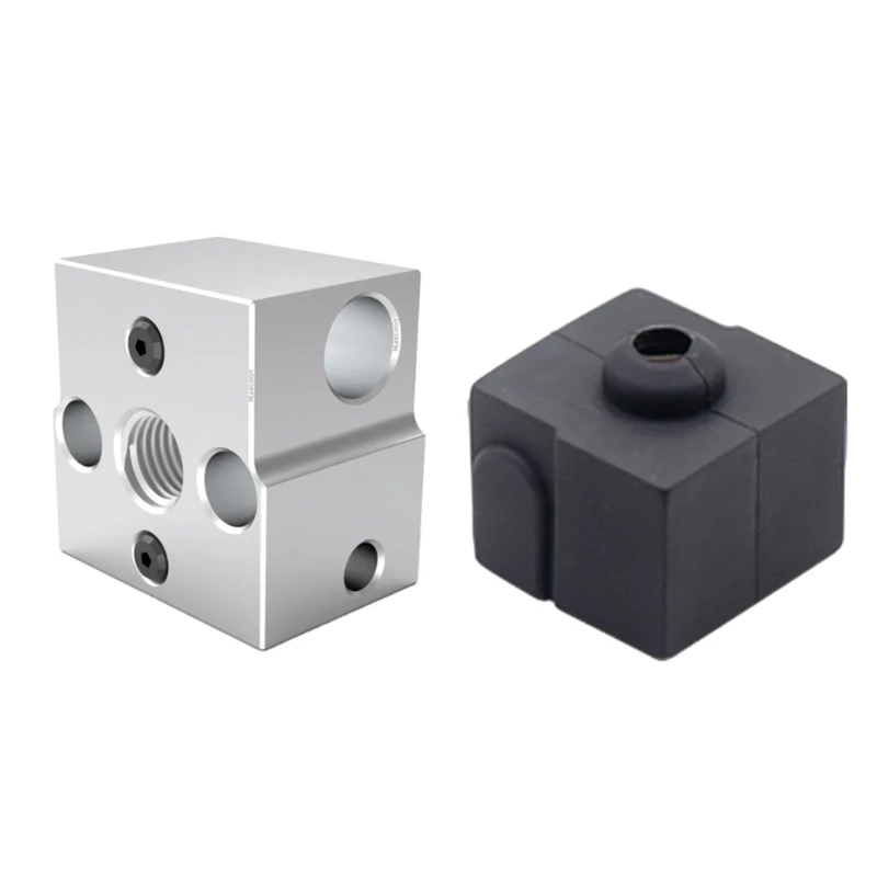 

Aluminum Heating Block Hotend Silicone Cover Upgraded Heating Block Protective