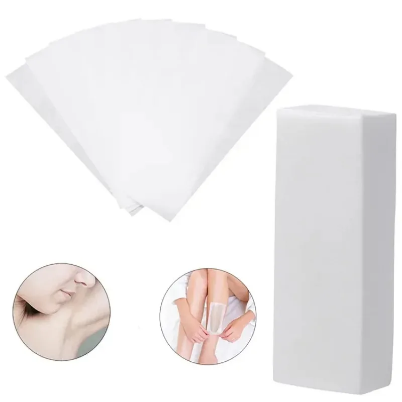 20PCS/50PCS/100PCS Non-woven High Quality Fabric Waxing Papers Hair Removal Waxing Strips Depilatory Tool For Leg Hairs Removal 5