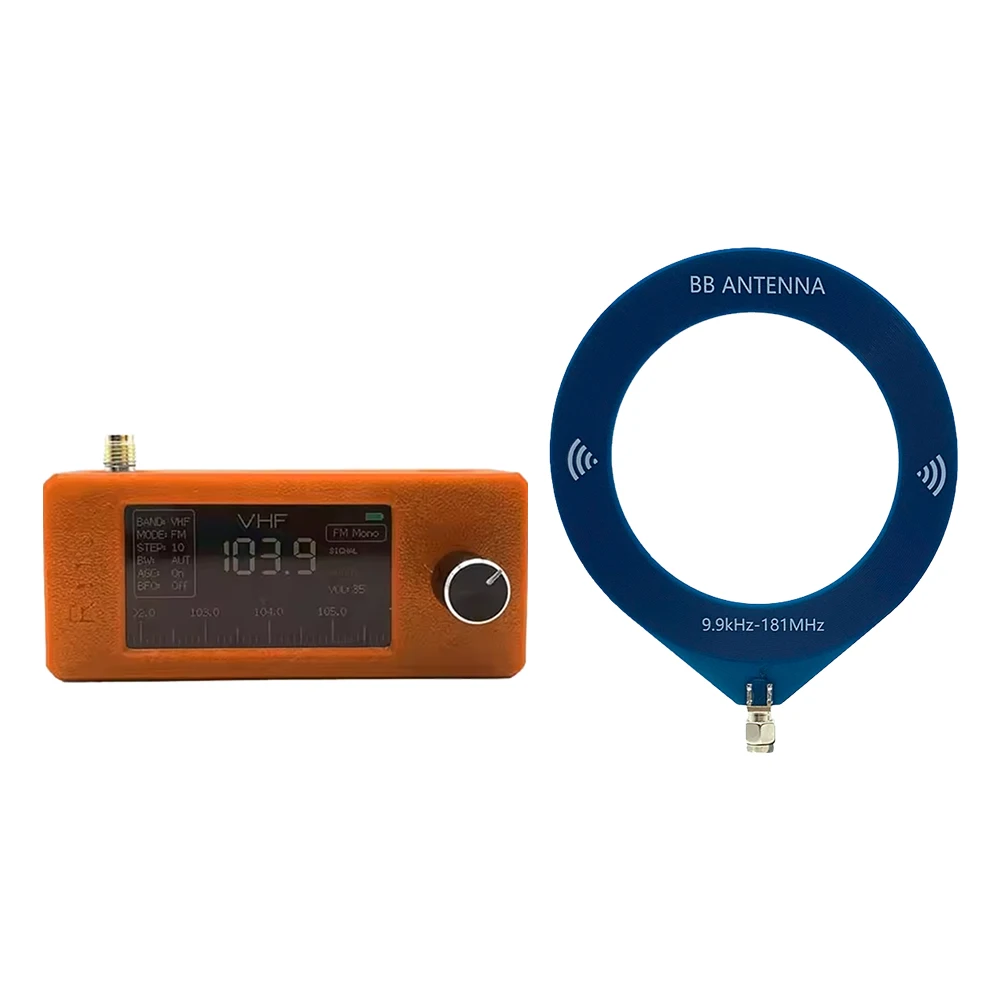 SI4732 0.5-108mhz Portable Radio LSB USB AM FM Pocket Mini Radio 1.9inch IPS Screen HF SW MW VHF Radio with Antenna