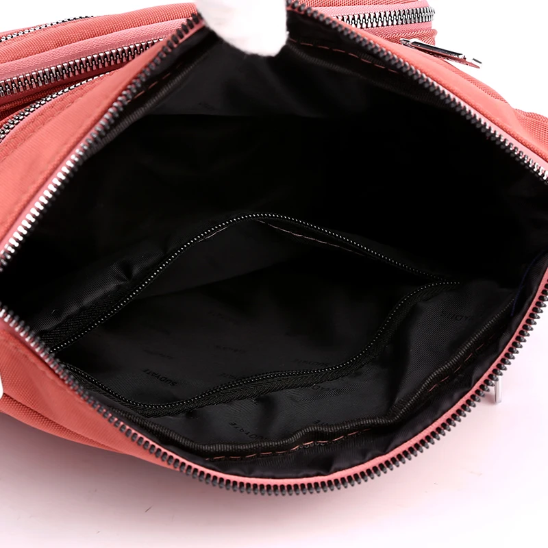 Women's Waterproof Nylon Fashion Messenger Bags Multi Layer Large Capacity Middle-aged Women's Bags Casual Simple Shoulder Bags