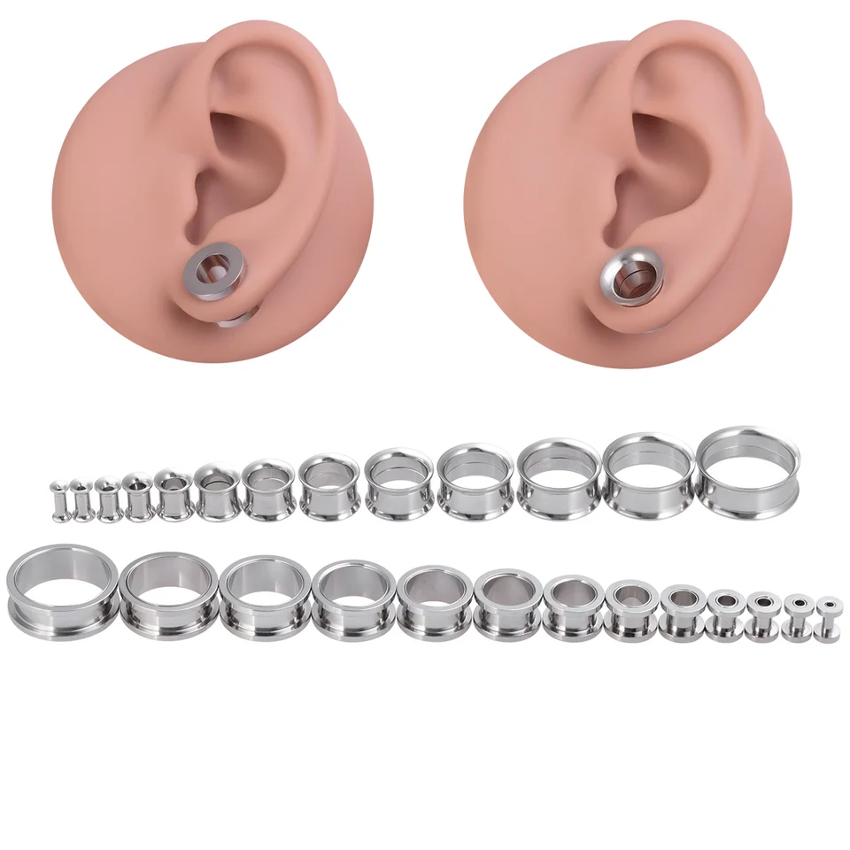 Inch Gauges For Ears 2PCS 12G-2 Inch Double Flare Tunnel Plug