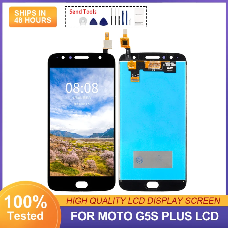 

5.5 Inch For Moto G5S Plus Lcd Touch Screen Digitizer Assembly Replacement XT1803 XT1805 XT1806 XT1804 Display With Tools