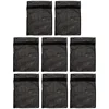 8 Pcs Clothing Black Laundry Bag Travel Bags Mesh Dryer Polyester for Washing Machine 3