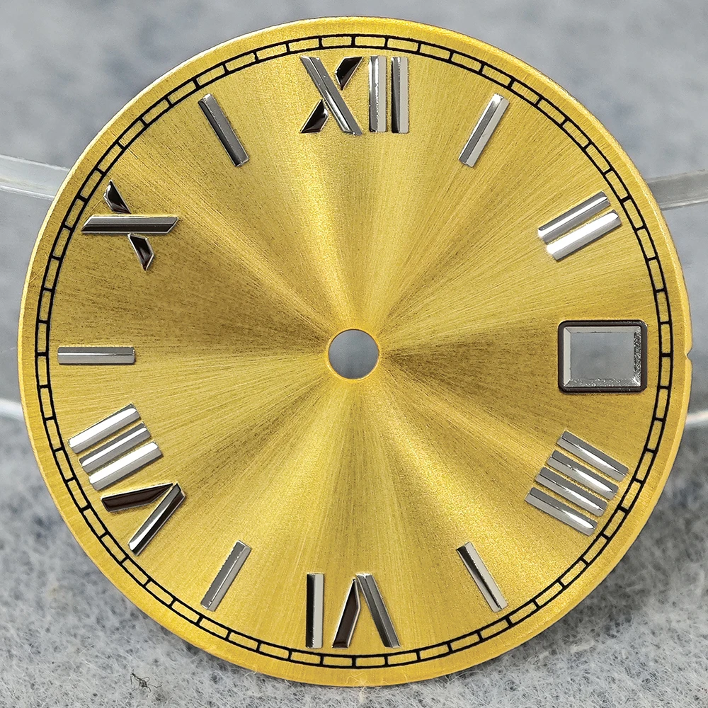 Green Luminous High-Quality Watch Face for Date Series, 28.5mm Dial