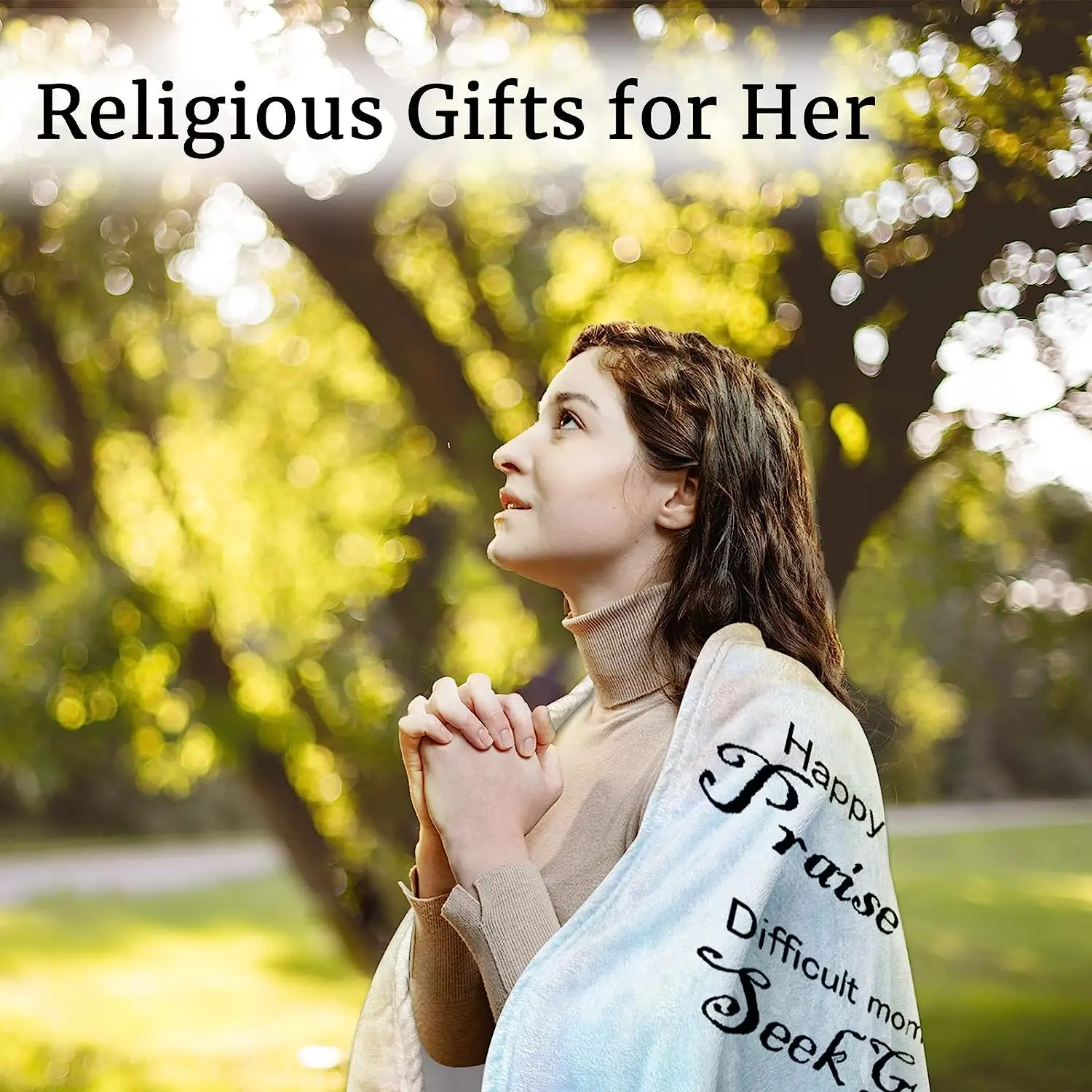 FILO ESTILO Christmas Religious Gifts for Women or Men, Bible Verse  Blanket, Gifts for Christian Women, Catholic Gifts for Elderly Women,  Faith