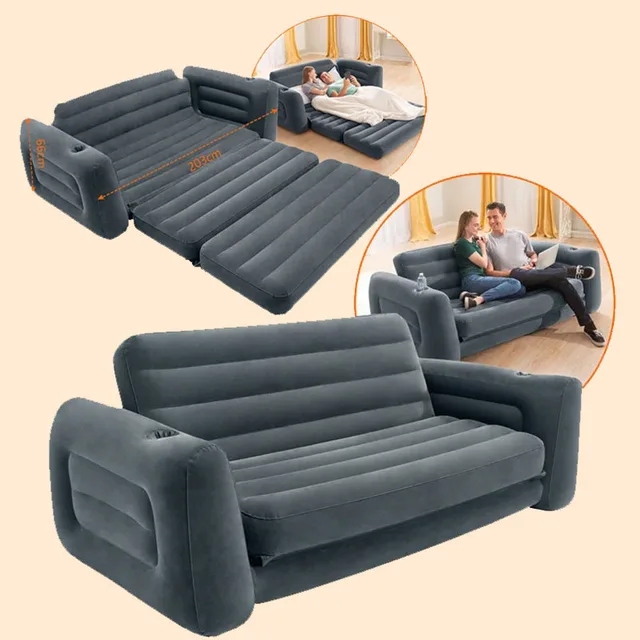 Introducing the Inflatable Multifunctional Sofa Bed: The Ultimate Lazy Lounge Furniture