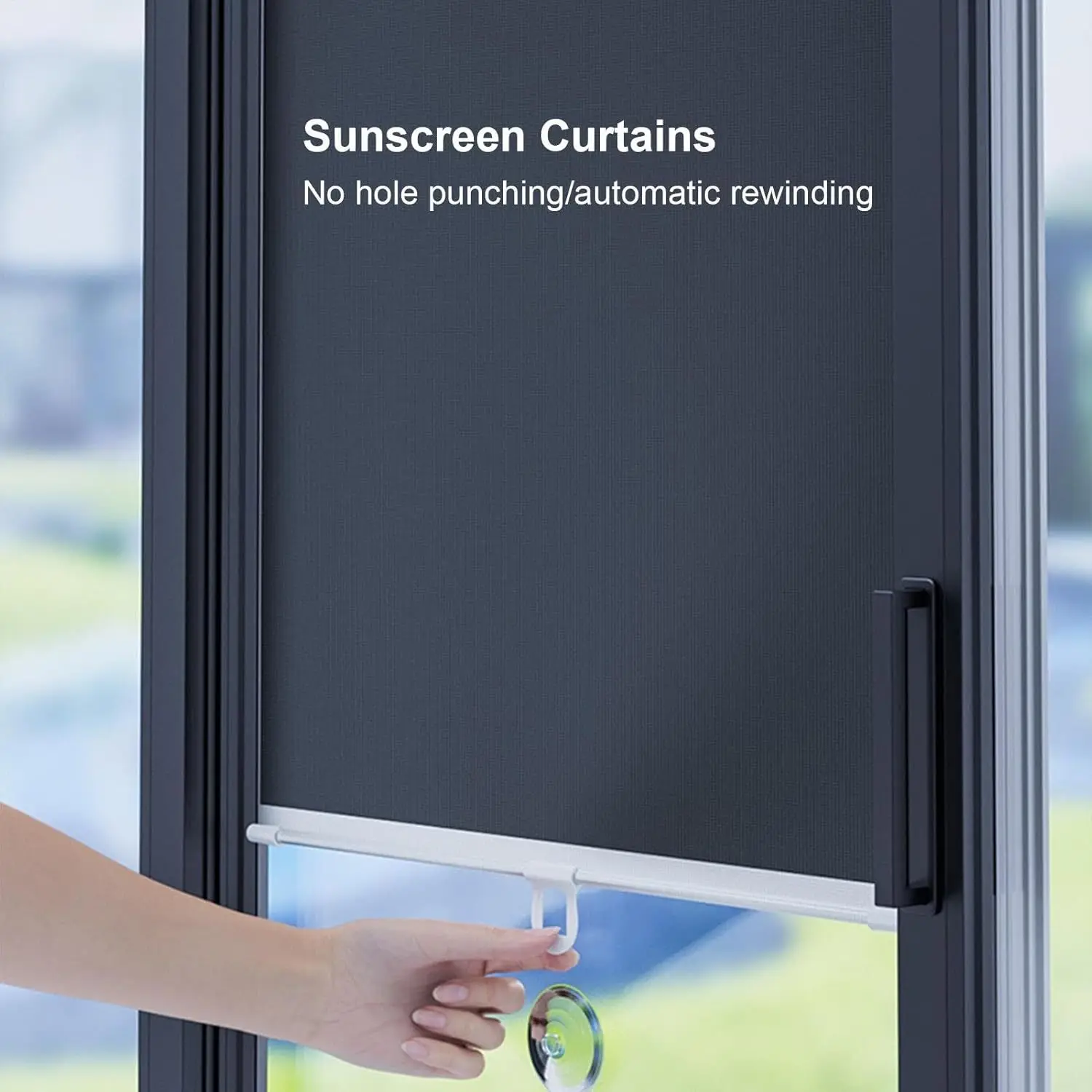 Roller Blinds With Suction Cup Blackout Bathroom Curtains Window Pleats