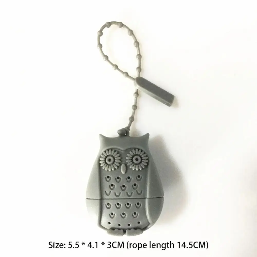 Tea Infuser Creative Owl Shape Tea Strainer Silicone Tea Bags Filter Loose-Leaf Infuser