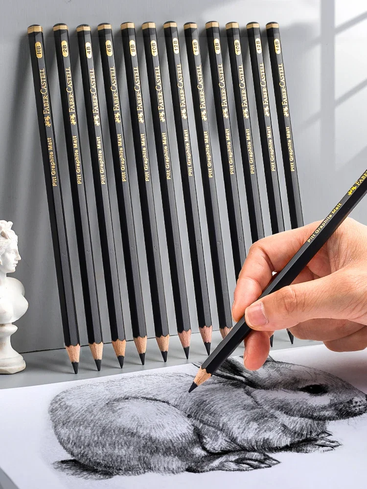 6er-Set Graphitstifte HB Bis 8B – Holzfreie Zeichenstifte Für Künstler