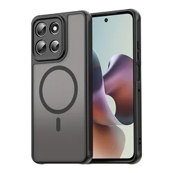 Enhanced Magnetic Silicone Phone Case Cover for Edge 50Neo (Black)