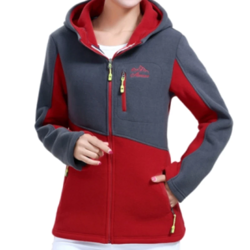 Plus Size Women's Sweatershirt Plush Thickened Young And Middle-aged Fleece Coat Female Blouse Loose Zip Embroidered Jacket 2