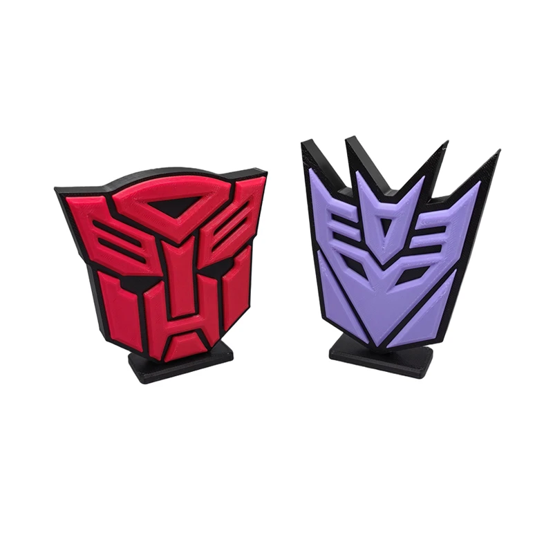 Transformers Cartoon Logo 3D Desktop Nameplate Ornament
