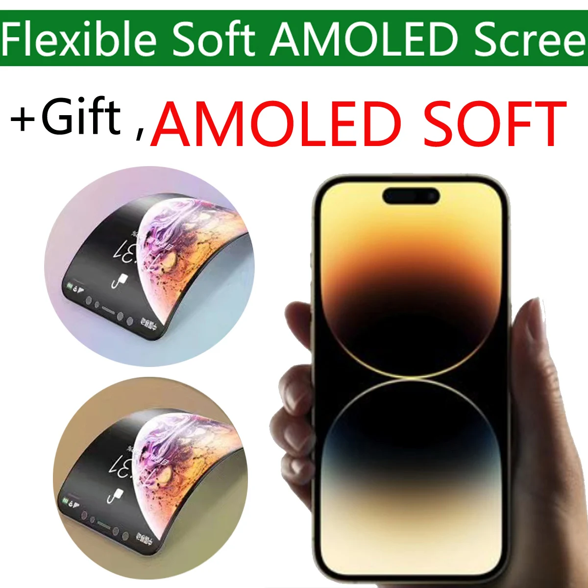 SOFT AMOLED Display For iPhone 15 X XS 11Pro 12pro 13Pro