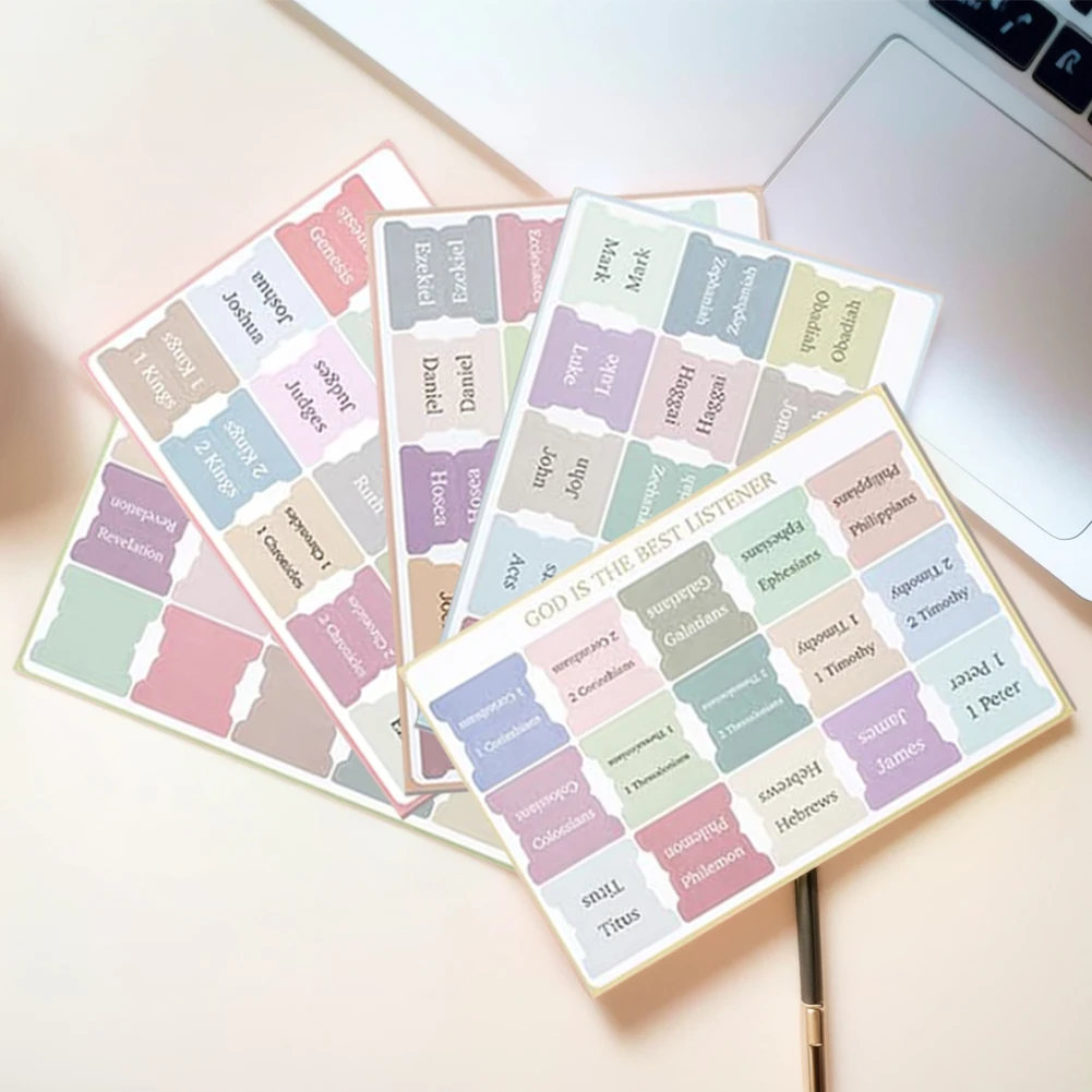 Laminated Bible Index Tabs Large Print Study Supplies