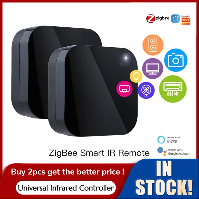 Zigbee Smart IR Remote Control Universal Wireless Remote Controller for Smart Home Android 4.0/iOS 8.0 for Alexa Google Home