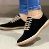Plus Size Women's Shoes 2024 Spring Autumn Round Toe Lace-up Light Casual Women's Shoes Vintage Comfort Flat Women Loafers 3