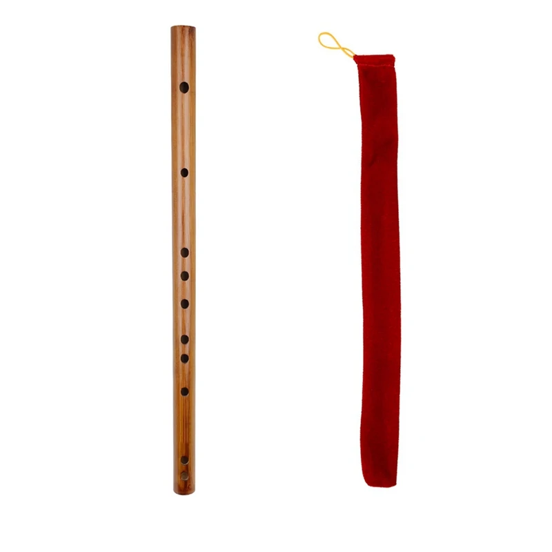 ABJV Key Meibet Mini Piccolo Velvet Bag Tune Bamboo Flute National Musical Instrument Flute