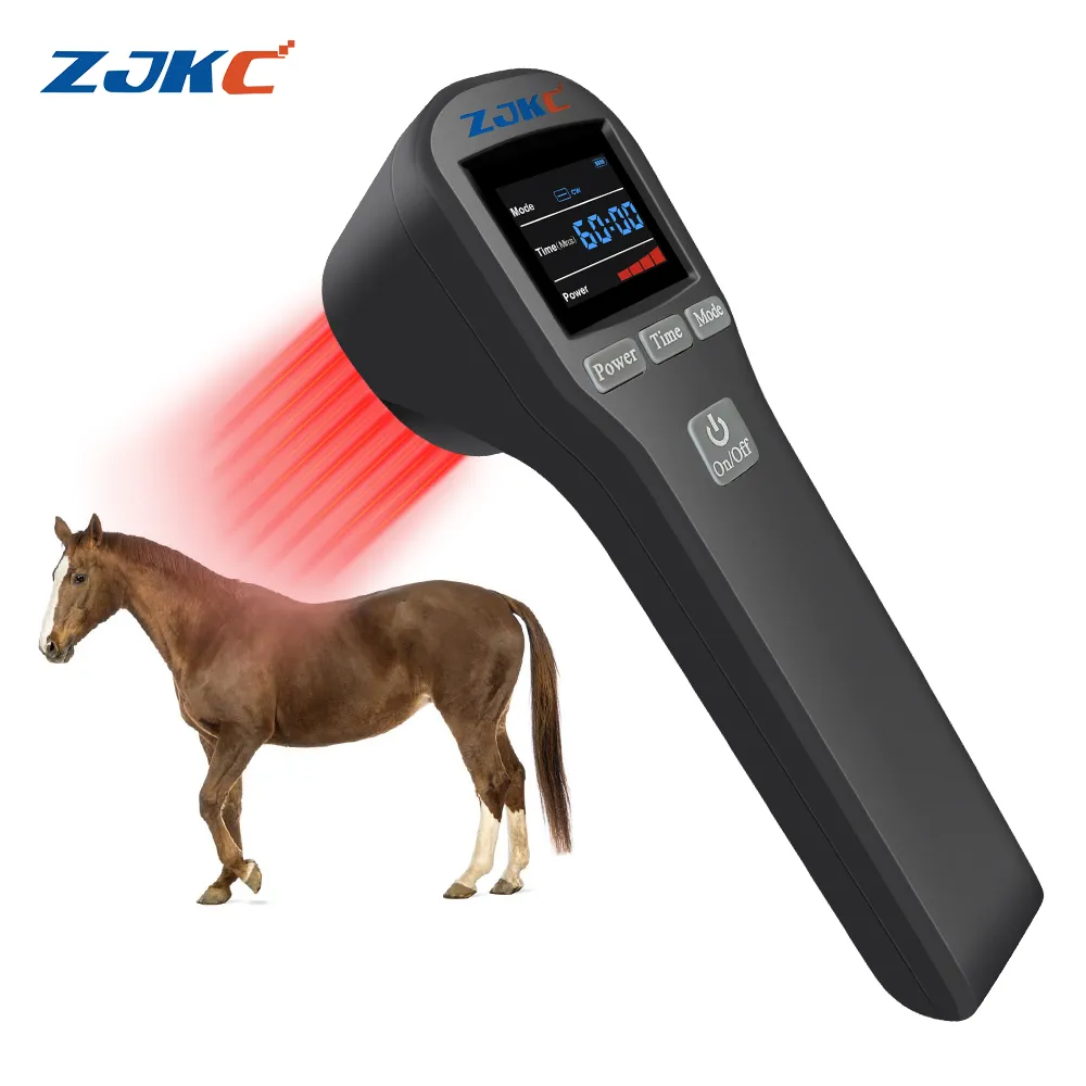 ZJKC Professional MLS Laser Therapy Device 650nm 808nm for Sport Injuries Arthritis Heel Spurs Pain Relief for Pet Cat Dog Horse