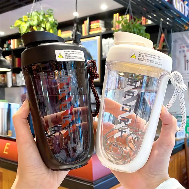 Healthy Shaker Cup Fashion Couple Mug Milkshake Cup Convenient Drinking Glass For Protein Powder And Milk Kettle Innovative Work