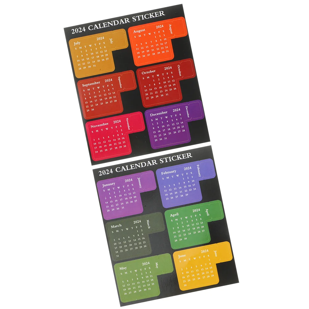1 Set of Monthly Stickers Notebook Tabs Self-adhesive Calendar Stickers  Diary Date Stickers - AliExpress