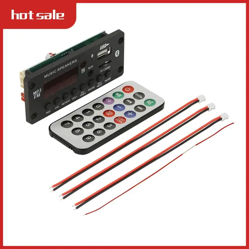 B96A-50W Amplifier 12V MP3 Decoder Board Bluetooth 5.0 25W Car MP3 Player USB Recording Module FM AUX Radio For Speaker