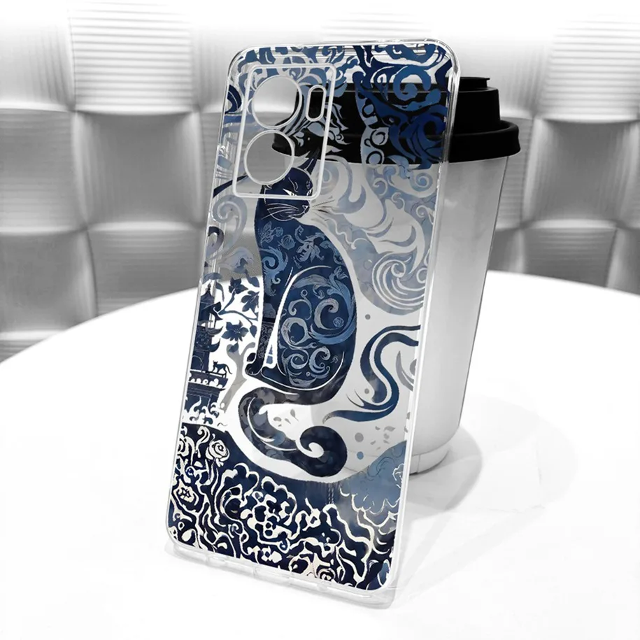 Stylish Flower Butterfly Soft Clear Silicone Phone Case Cover