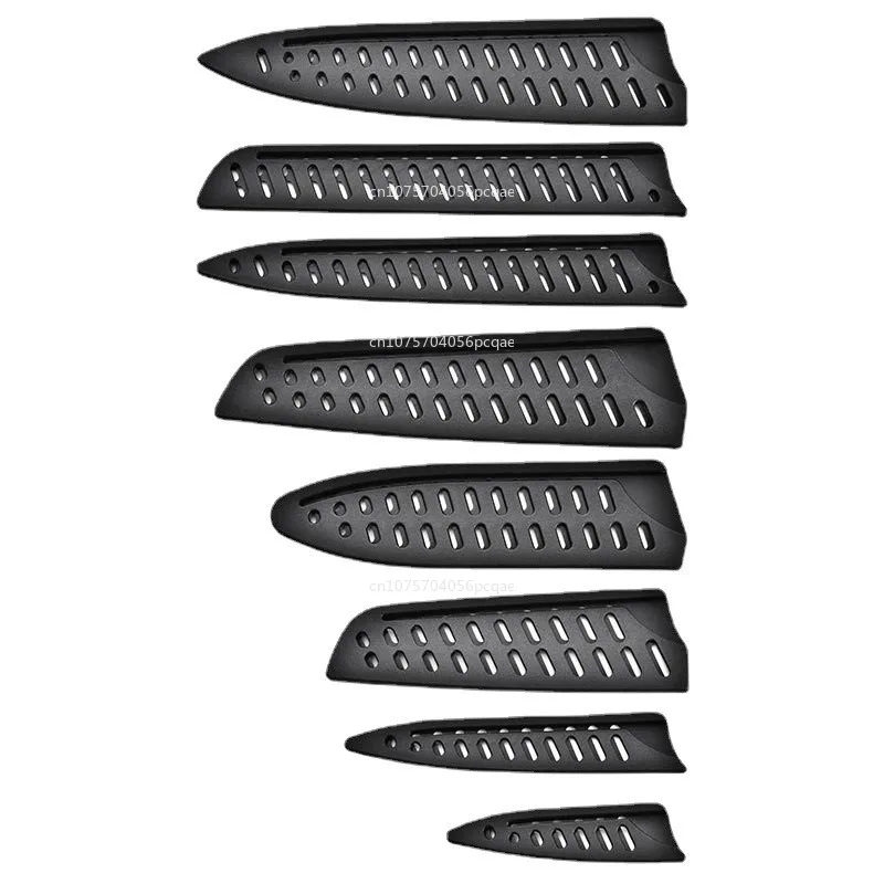 1pcs New Kitchen Knife Sheath Black Plastic Knife Covers Blade Protector Cover Guards Case Kitchen Accessories Practical knife cover