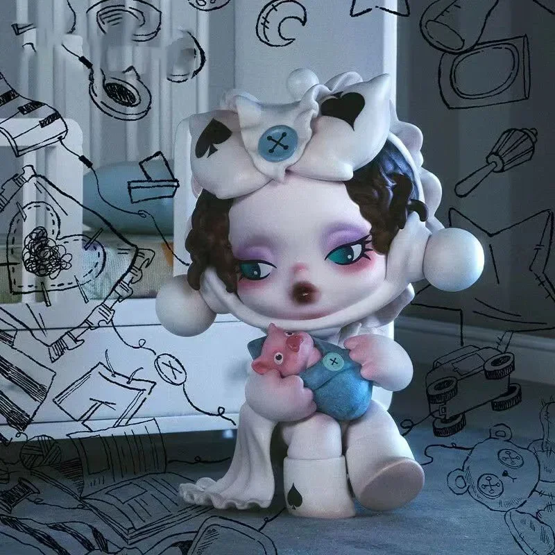 thumbnail image 1 of SKULLPANDA Daily Wonderland Series Blind Box SP10 Tide Play Dark Wind Mysterious Box Cartoon Tabletop Decoration Toys, 1 of 5