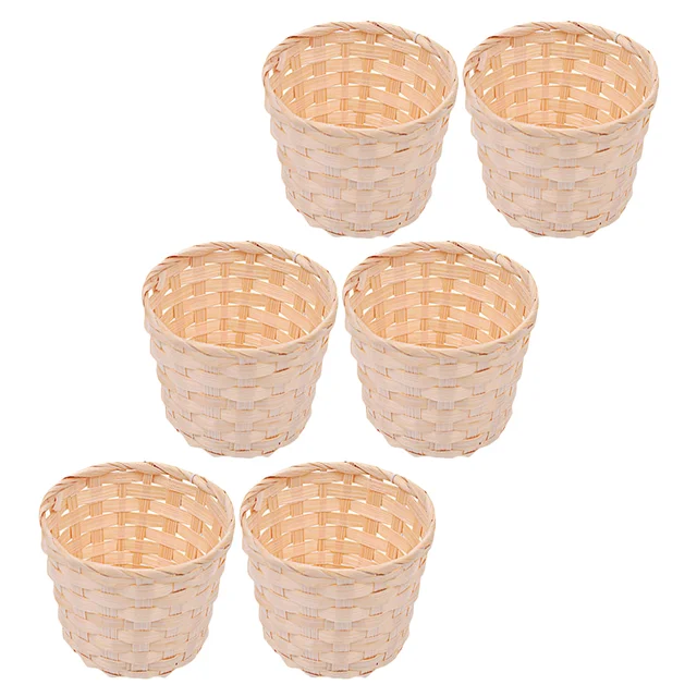 Szövött Kosár Tároló Otthoni Szervező Dekoratív Többfunkciós Sundries Kézi Szőtt Doboz - Image 6