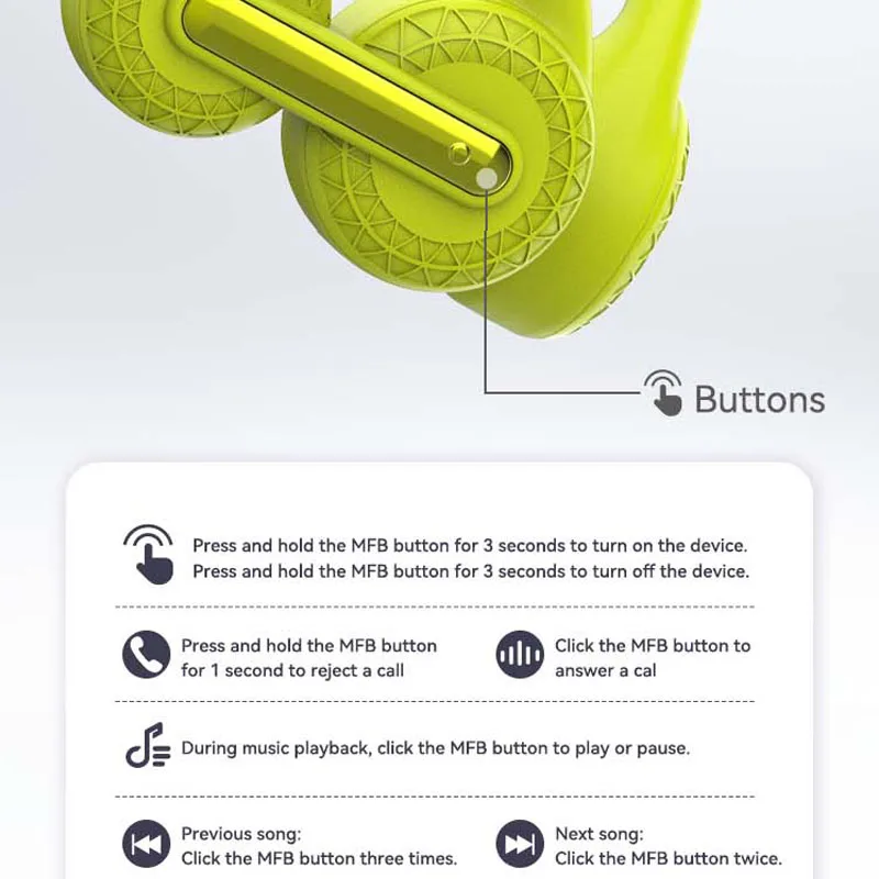 Bluetooth5.4 Bone Conduction Headphones IPX7 Waterproof Swimming Sports Music Headset Magnetic Charging Handsfree Call Earphones