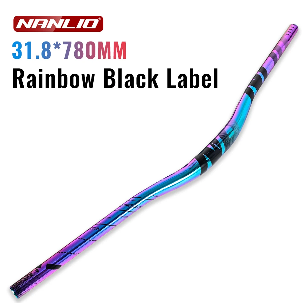 NANLIO MTB Bicycle Handlebar Swallow Shaped, Ultralight Aluminum Bike Handle 31.8x780mm BMX Mountain Cycling Parts Accessories