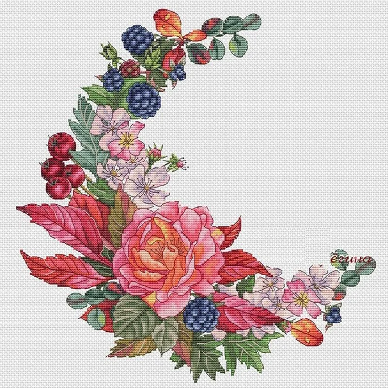 M200923 Home Fun Cross Stitch Kit Package Greeting Needlework Counted Kits Joy Sunday Kits Embroidery Cross-stitch Set