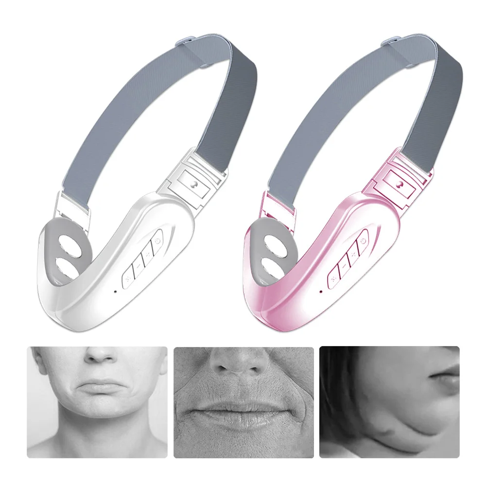 Electric V-Line Up Lift Belt Facial Lifting Device LED Photon Face Skin Massager Remove Double Chin V-Face Shaped Cheek Lift