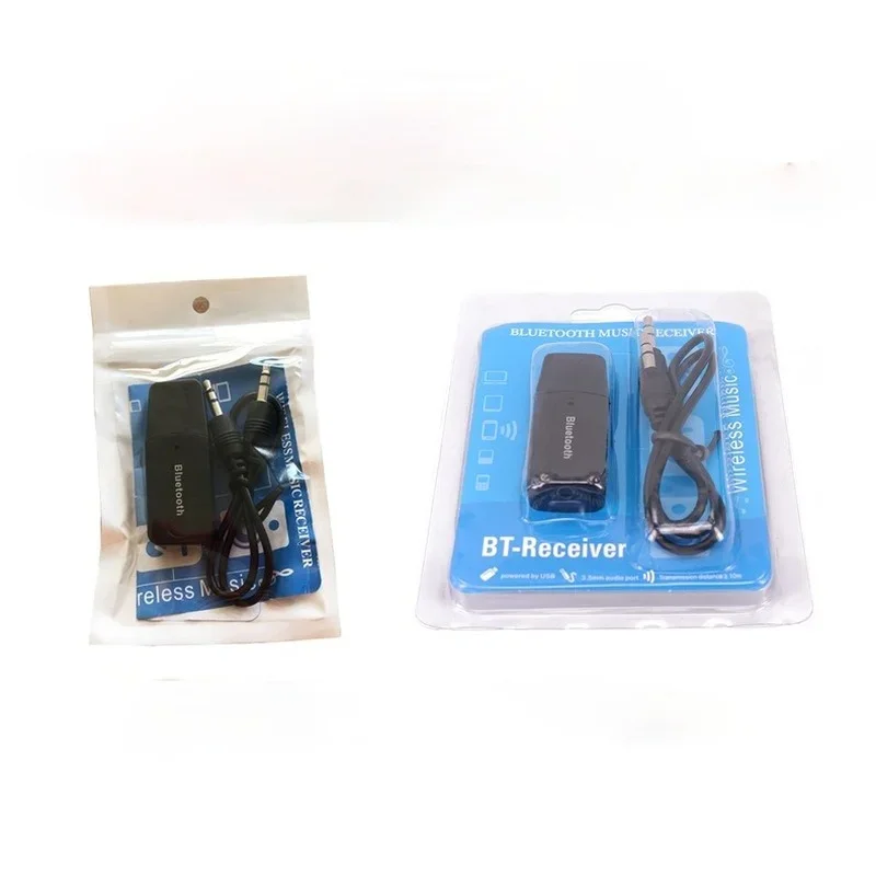 블루투스 수신기 A2DP 동글 3.5mm 스테레오 오디오 수신기 무선 USB 어댑터, 자동차 AUX용, 스마트폰용