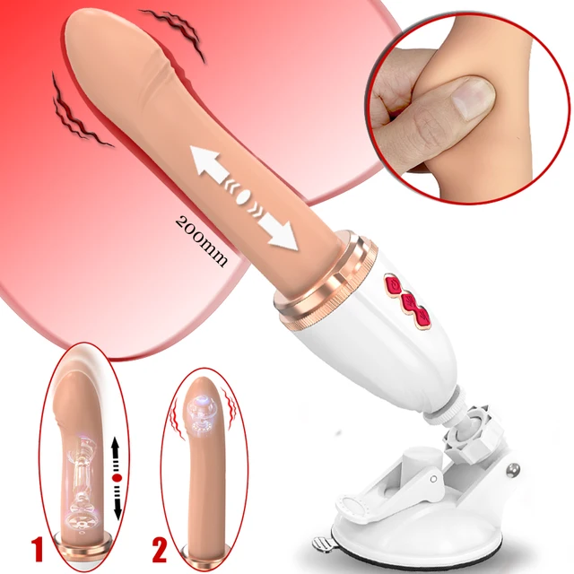 Wholesale Sex Machine Telescopic Dildo Vibrator and Automatic Up Down Massager G Spot Thrusting Retractable Vaginal Toy Female Orgasm Sex Machine Telescopic Dildo Vibrator and Automatic Up Down Massager G Spot Thrusting Retractable Vaginal Toy