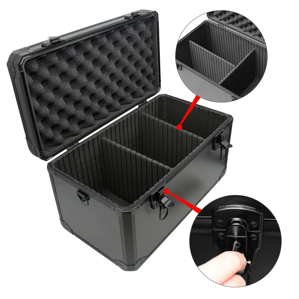 取り外し可能なペンチ,アルミニウム合金ツールボックス,キーロック