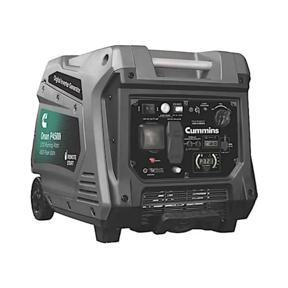 Portable Gas-Powered Inverter Generator Dual USB Ports 4500W Outdoor Camping RV Backup Power Onan P4500I