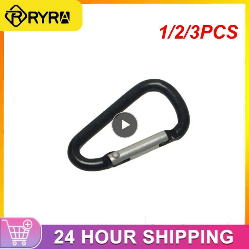 1/2/3PCS 8mm Carabiner Spring Snap Hook Spring Link Hook Clip Hook D-ring Snap Hook Aluminum Backpack Hanging Keychain Not for
