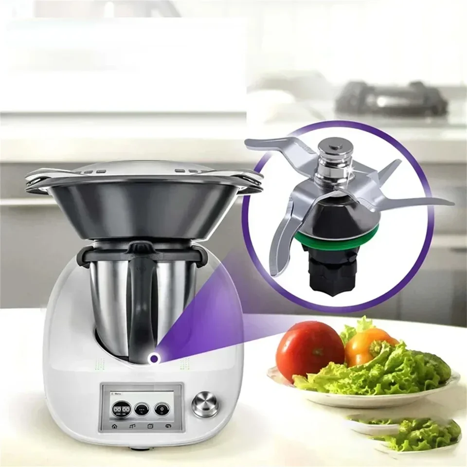 Couteau Mélangeur Remplacement Pour Thermomix TM5 & TM6 – Lame Acier Inox 420, Joint Silicone Inclus