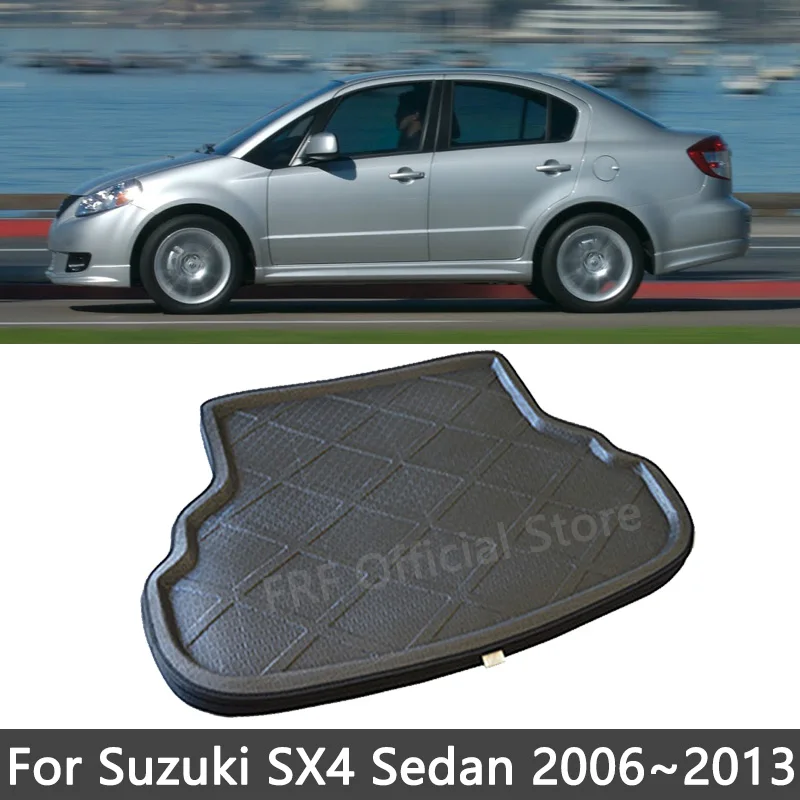 OMAC All-Weather TPE Floor Mats – Fit Suzuki SX4 / S-Cross 2006-2013 – 4-Piece Set Black – Left Hand Drive