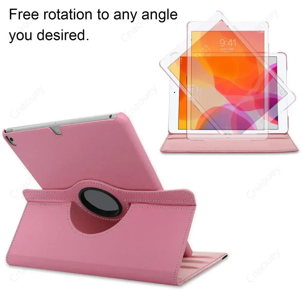 Estojo para Ipad Air4 Air5 10.9 10th Gen Pro11 Pro10.5 Air1 Air2 9.7 Ipad 10.2 Capa Giratória de 360 Graus Stand Estojo Protetor - Imagem 3