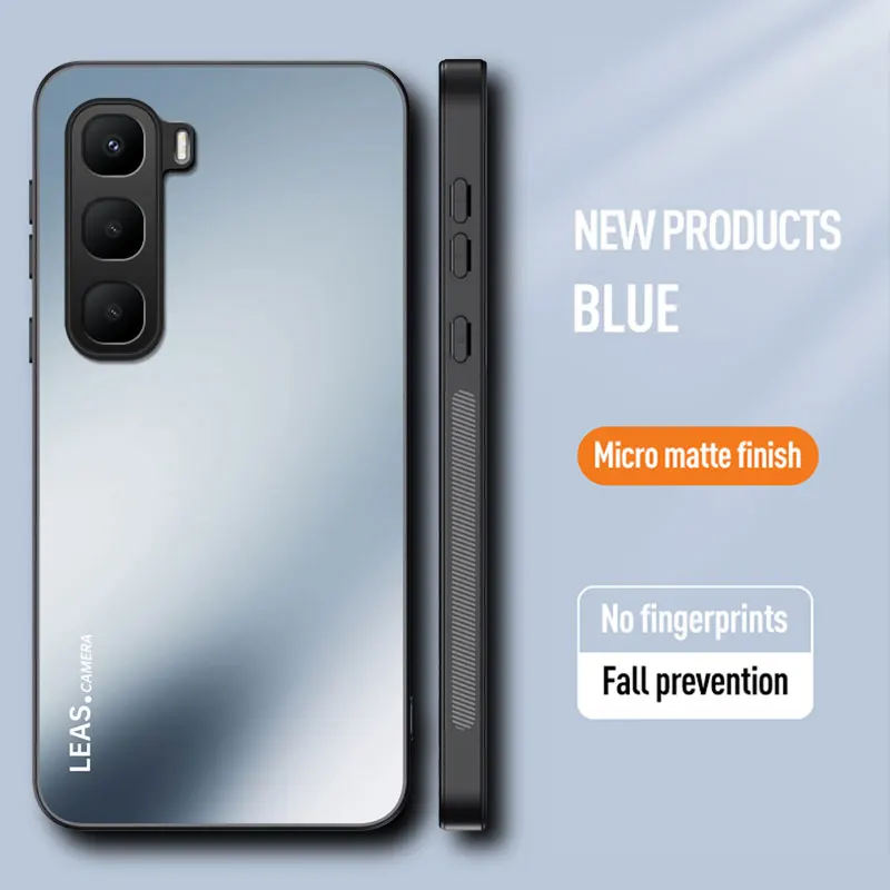 Luxury Acrylic Frosted Case with Anti-Drop Bumper