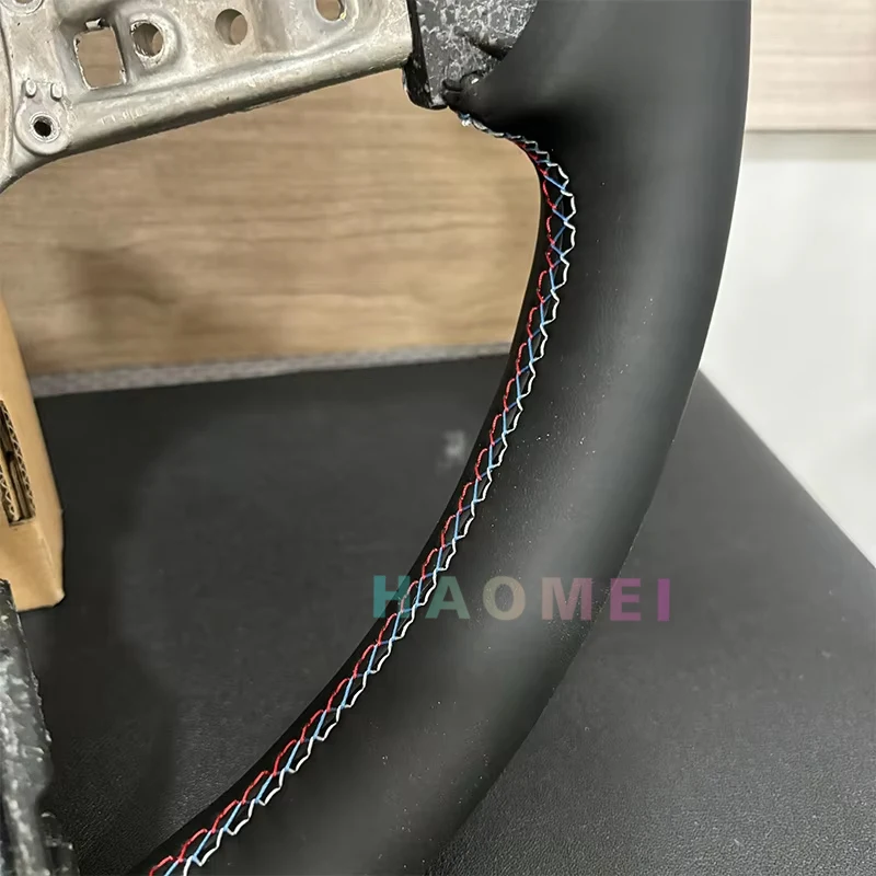 BMW M5 M3 M2 M8 F10 F30 E90 E89 F12 F13 E92 F20 F06 F80 F82 F83 F31 스티어링 휠 가죽 커버 스티어링 휠 자동차 액세서리