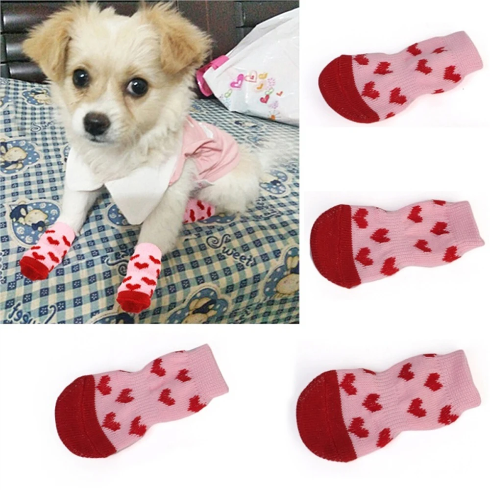 

1 Pair Creative Cat Coats Pet Cat Socks Dog Socks Traction Control For Indoor Wear L/M/S Cat Clothing Multicolor S M L 4